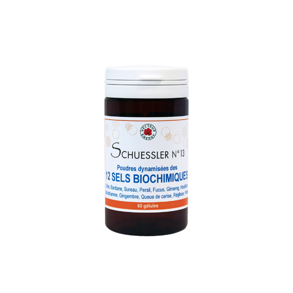 Conditionnement Melange des 12 Sels biochimiques de Schuessler 60 gelules v320mg